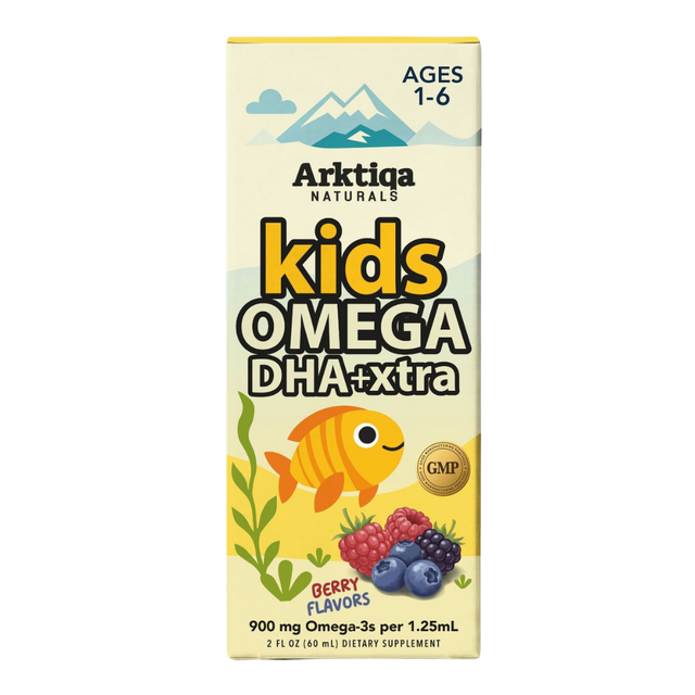 Kids Omega DHA + Xtra box, front